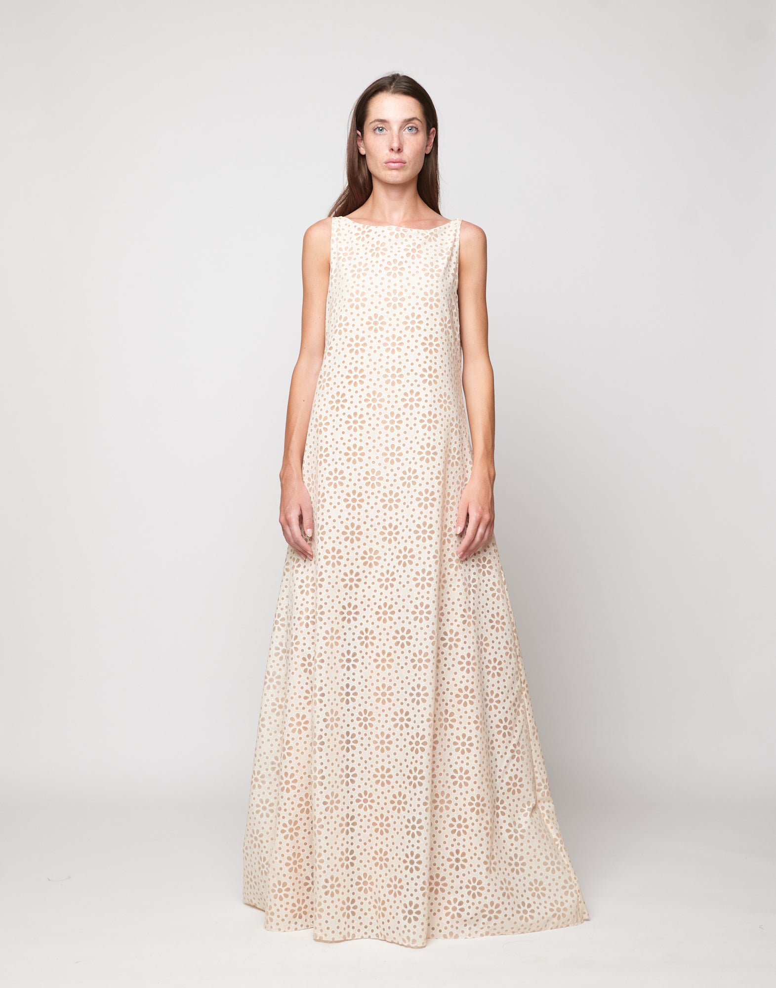 Abito Lungo in Daisy Devorè Cipria