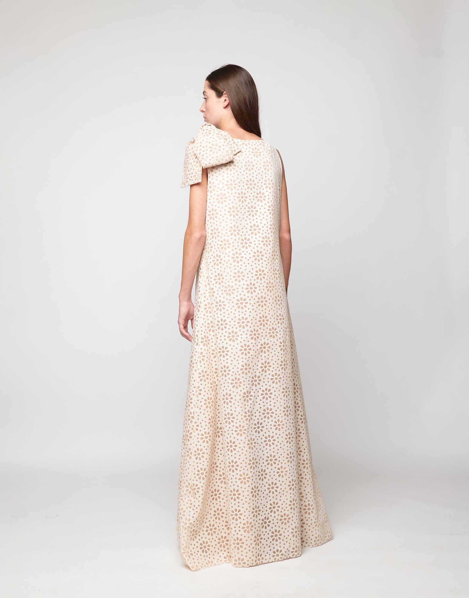 Abito Lungo in Daisy Devorè Cipria