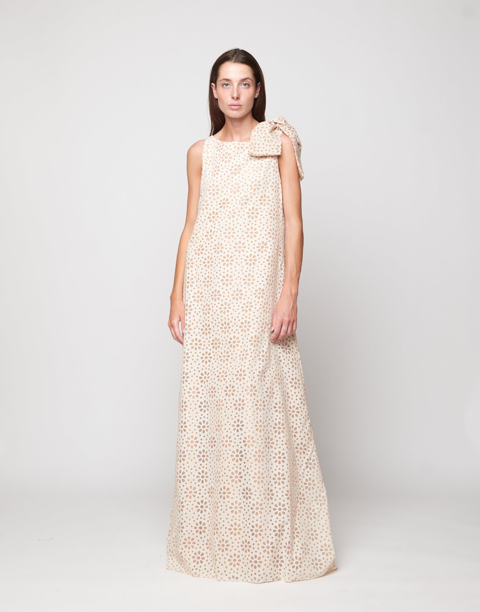 Abito Lungo in Daisy Devorè Cipria