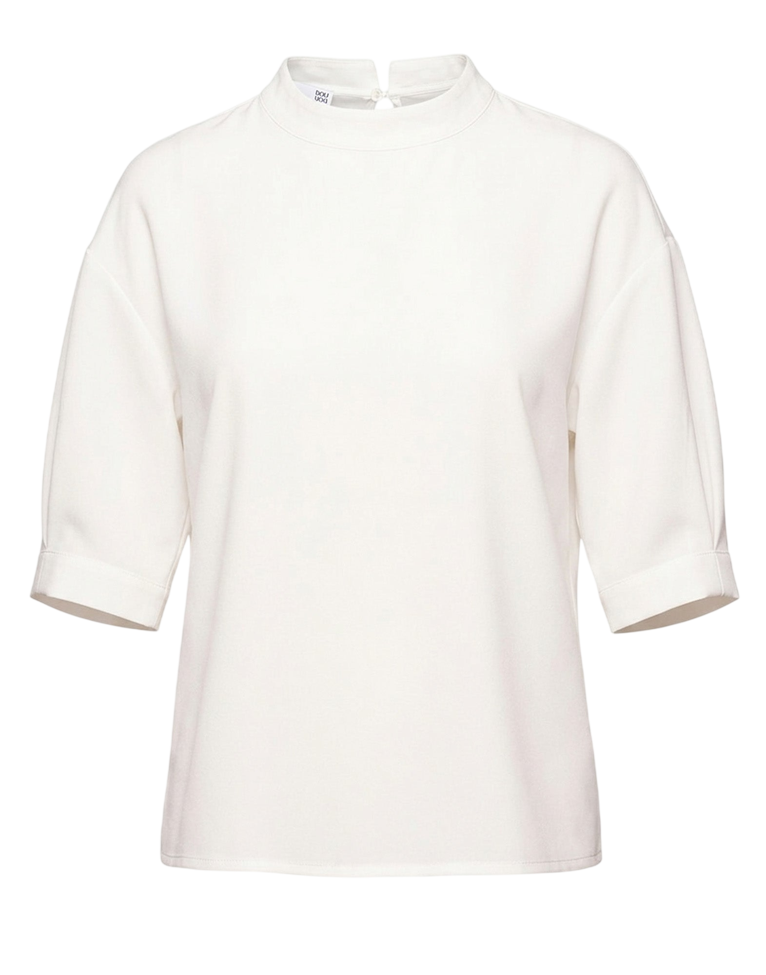 T-shirt in Crepe de Chine Latte