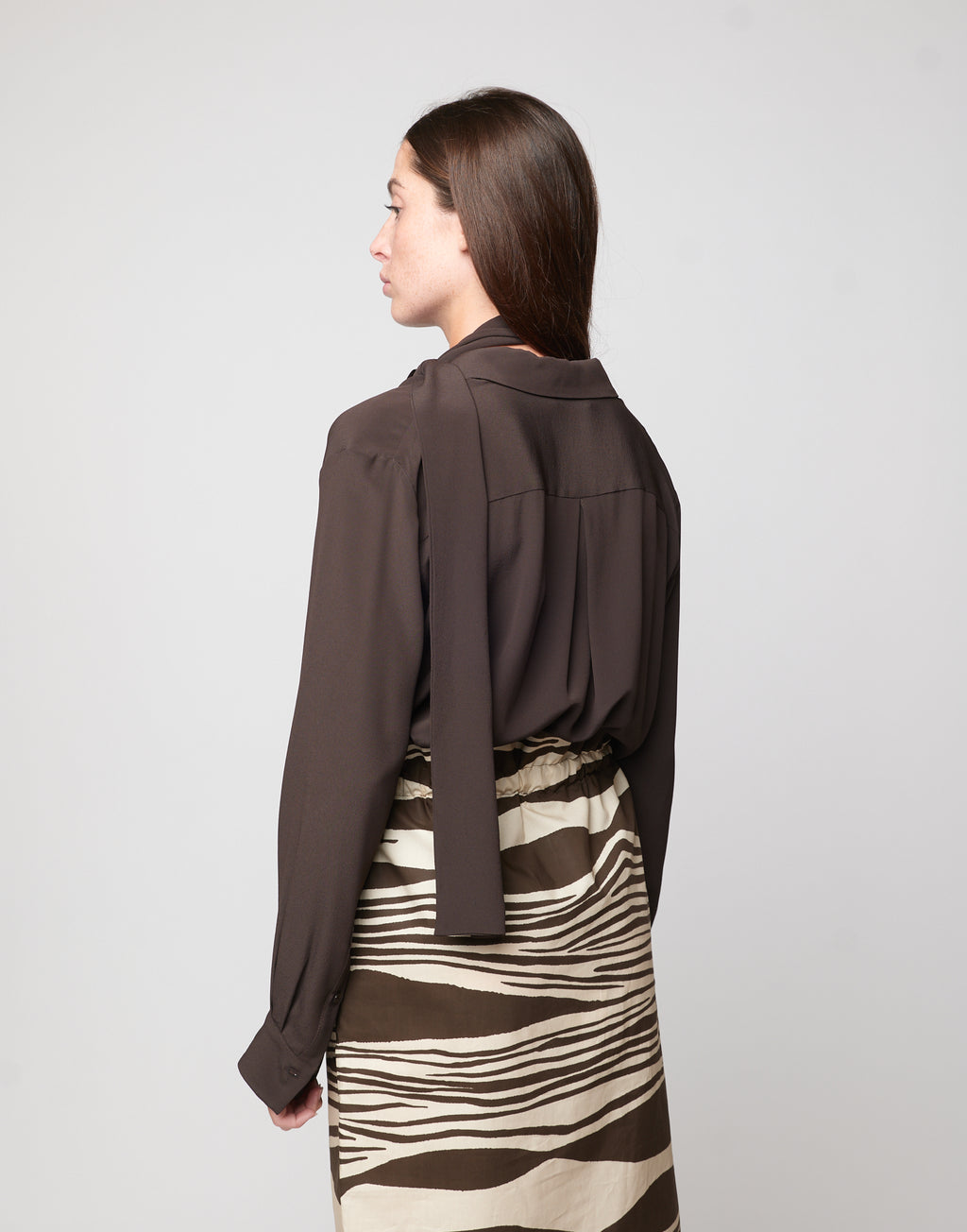 Camicia a Uomo in Crepe de Chine Ciocco