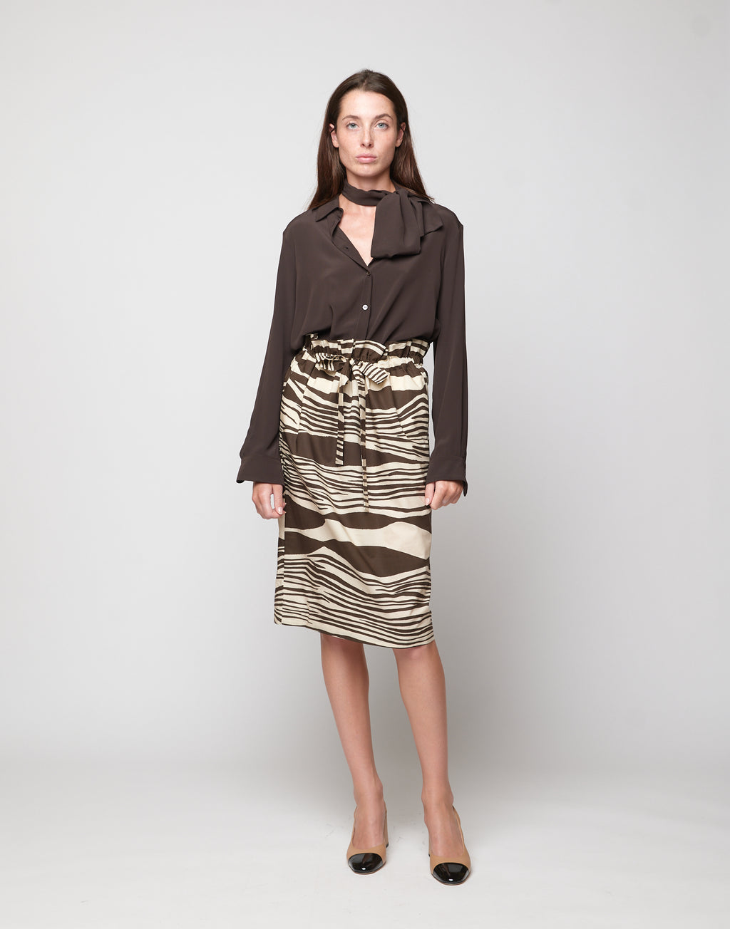 Camicia a Uomo in Crepe de Chine Ciocco