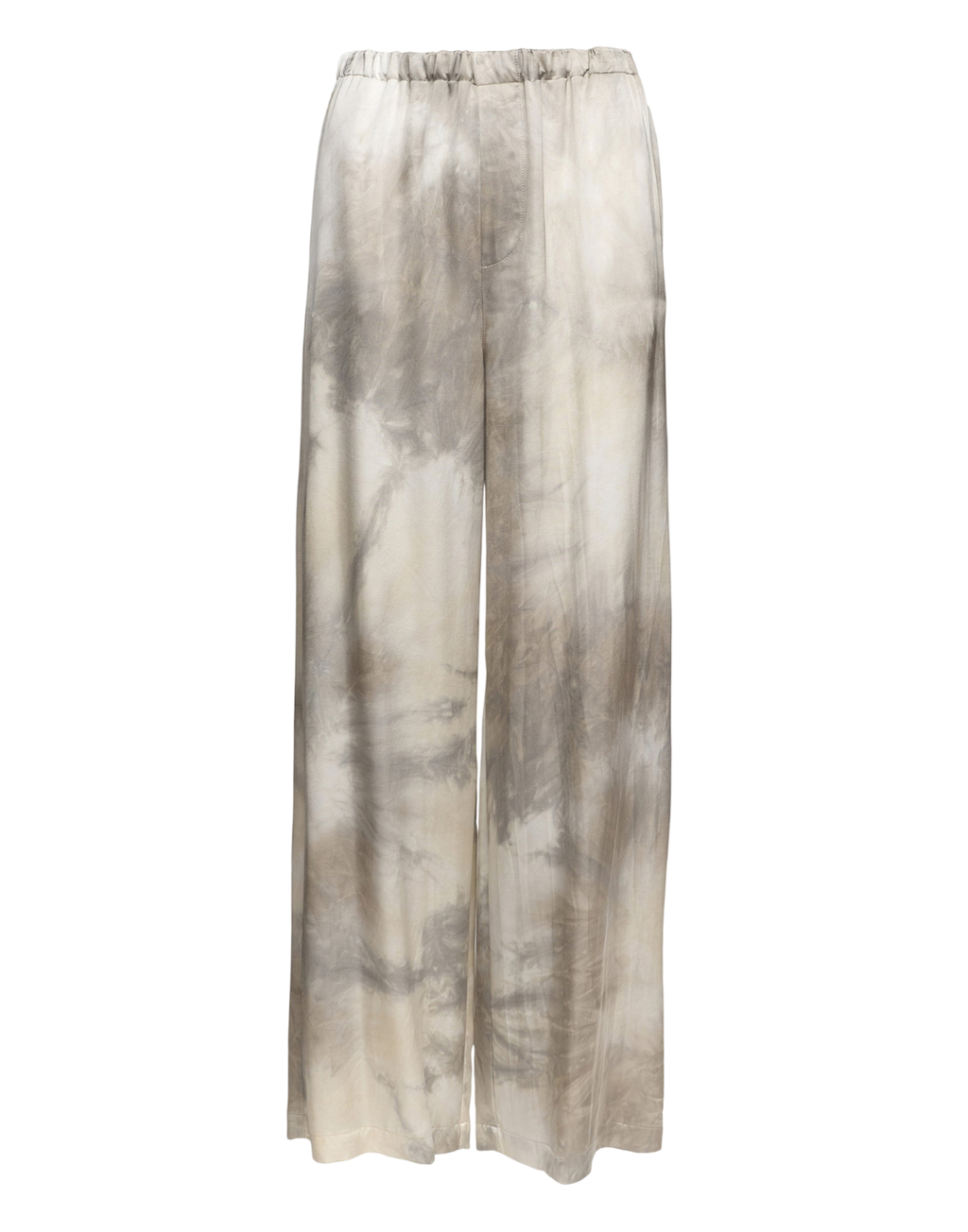 Pantalon large en viscose tie-dye ponce