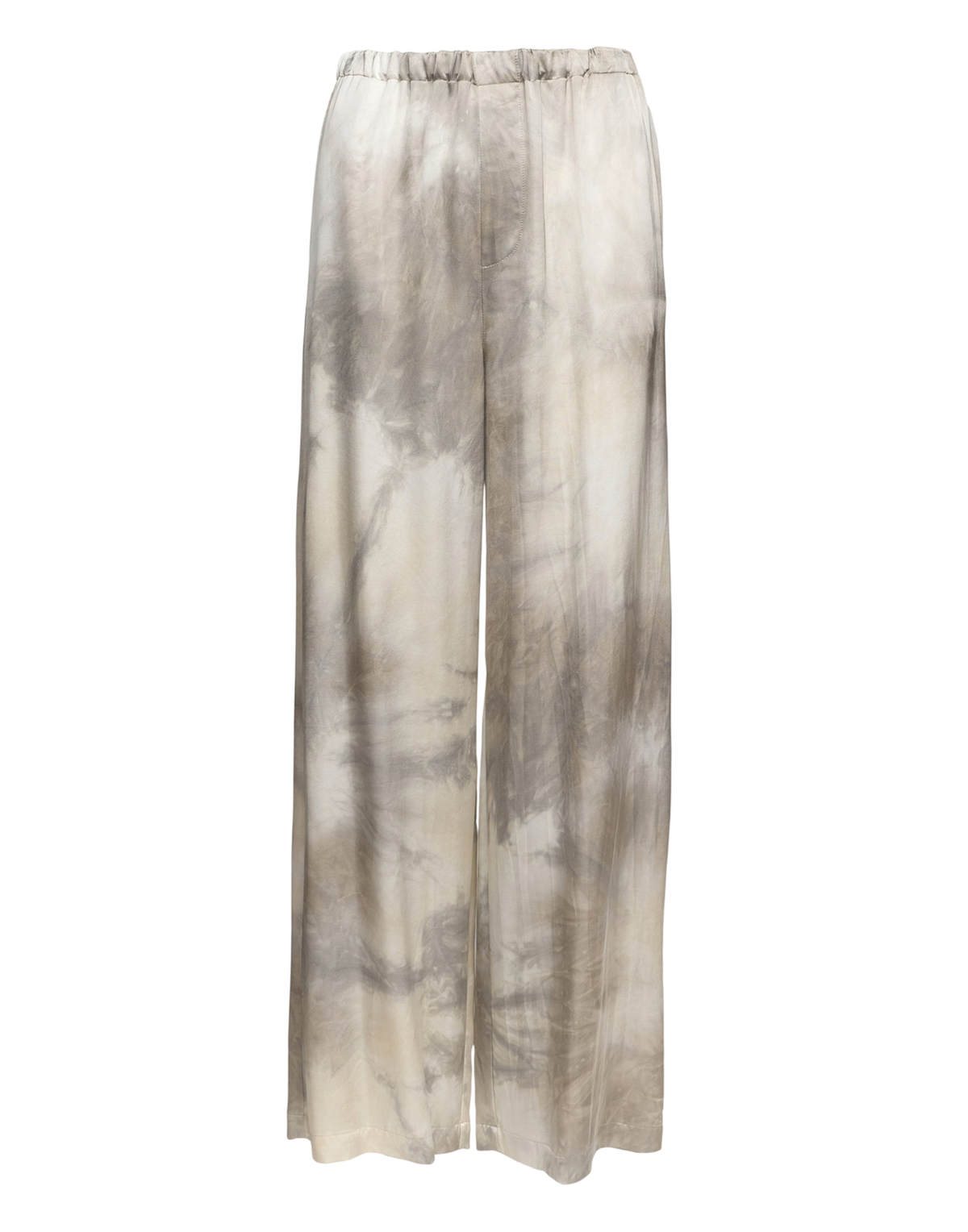 Pantalon large en viscose tie-dye ponce