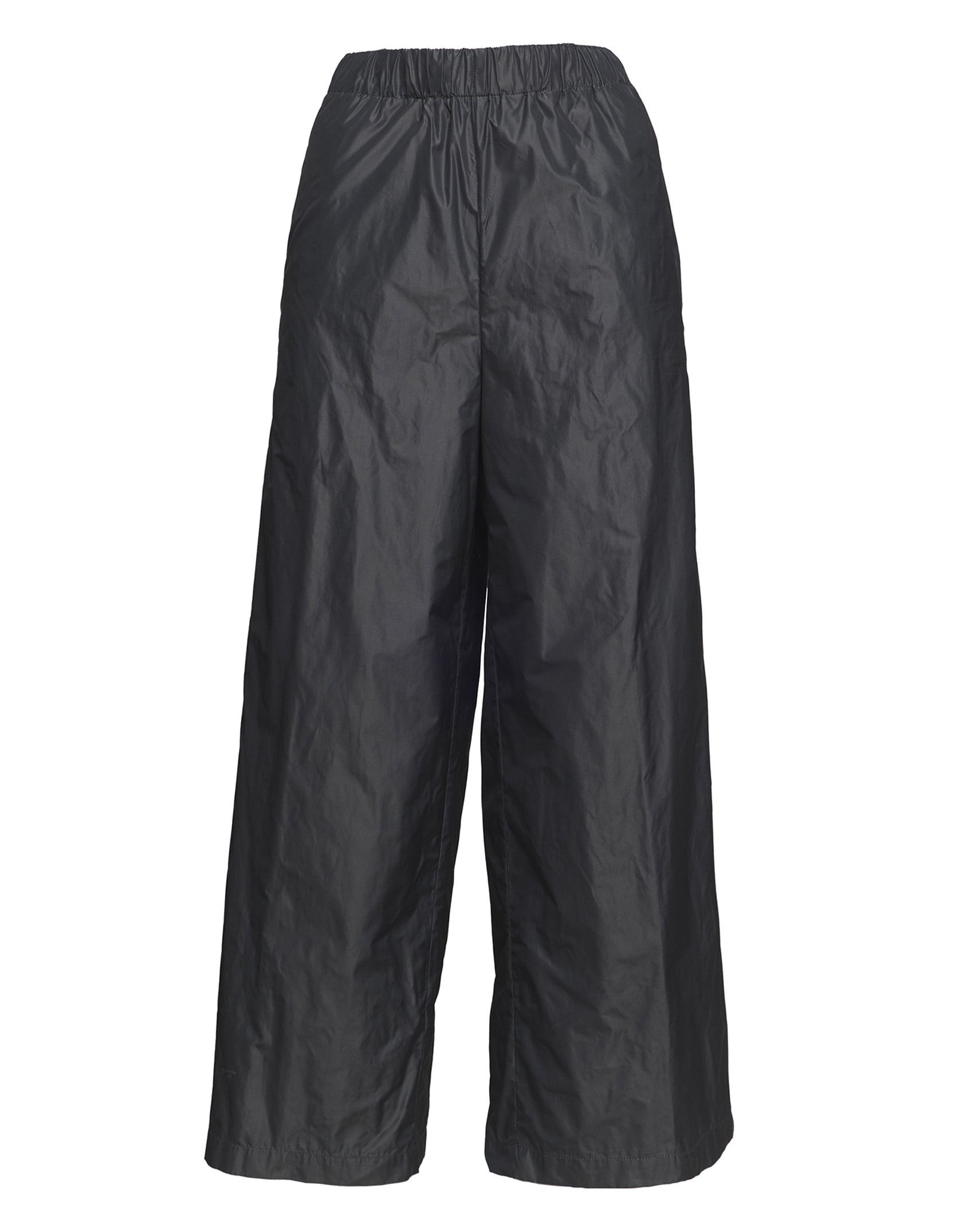 Pantaloni Wide-Leg in Taffetà Ghisa