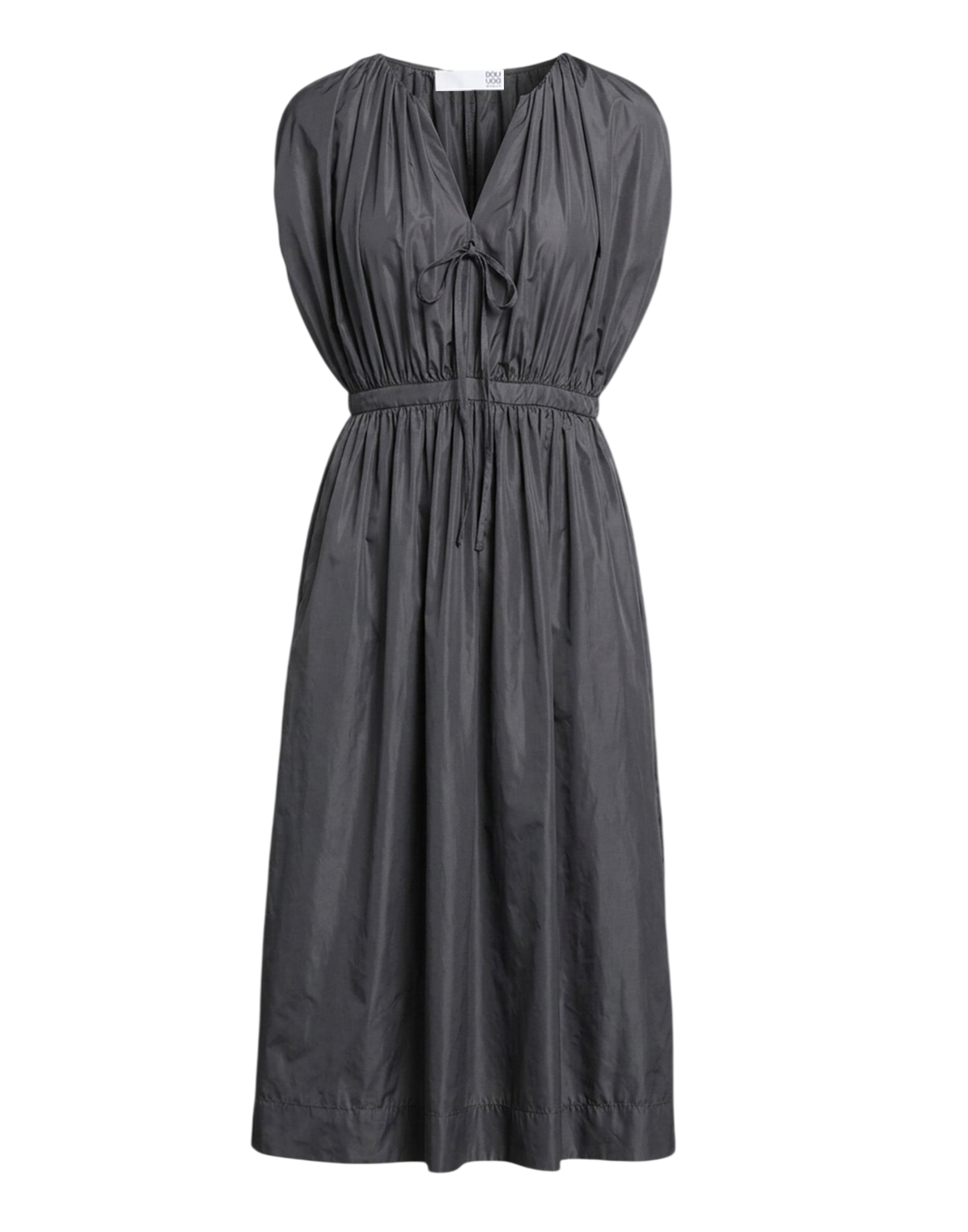 Cast Iron Taffeta Ruched Dress