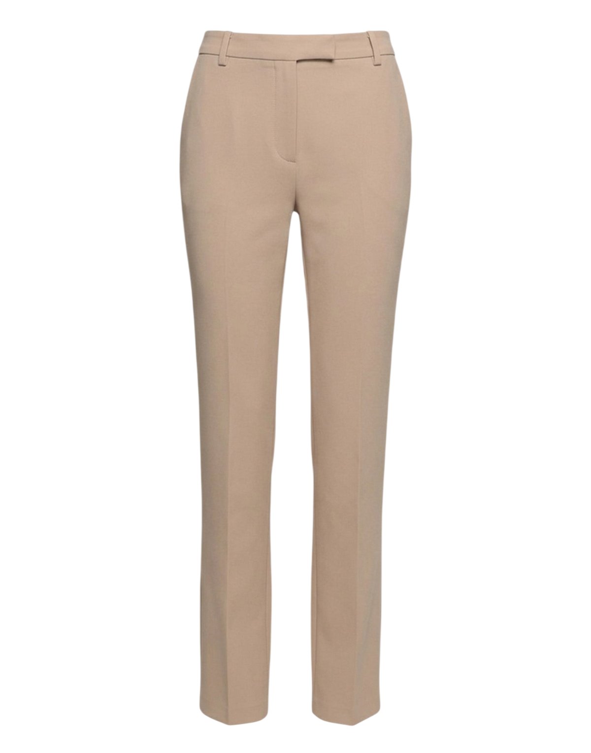 Pantalon évasé en crêpe sablé confort gaufré