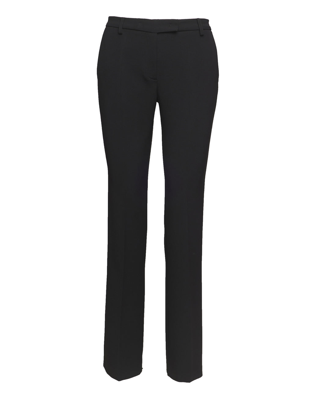Pantaloni Flare in Crepe Sablè Comfort Neri