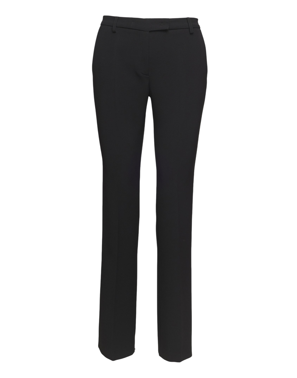 Pantaloni Flare in Crepe Sablè Comfort Neri