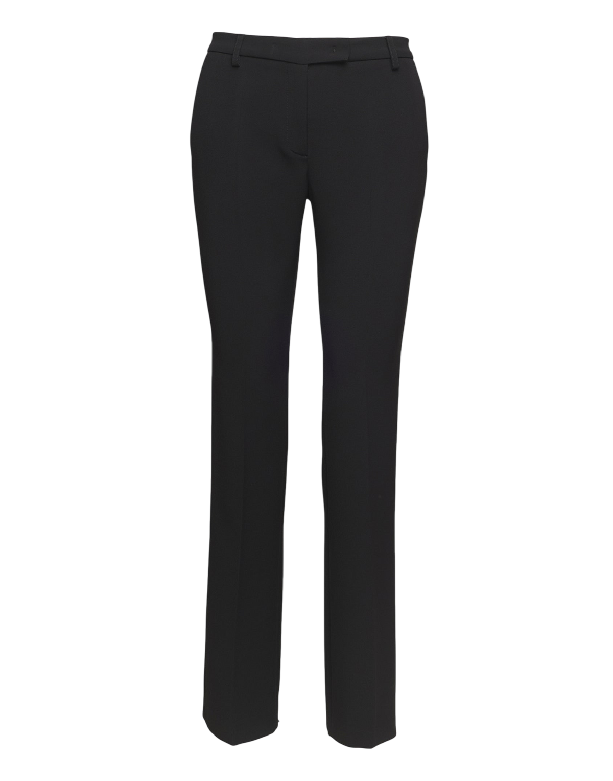 Pantaloni Flare in Crepe Sablè Comfort Neri