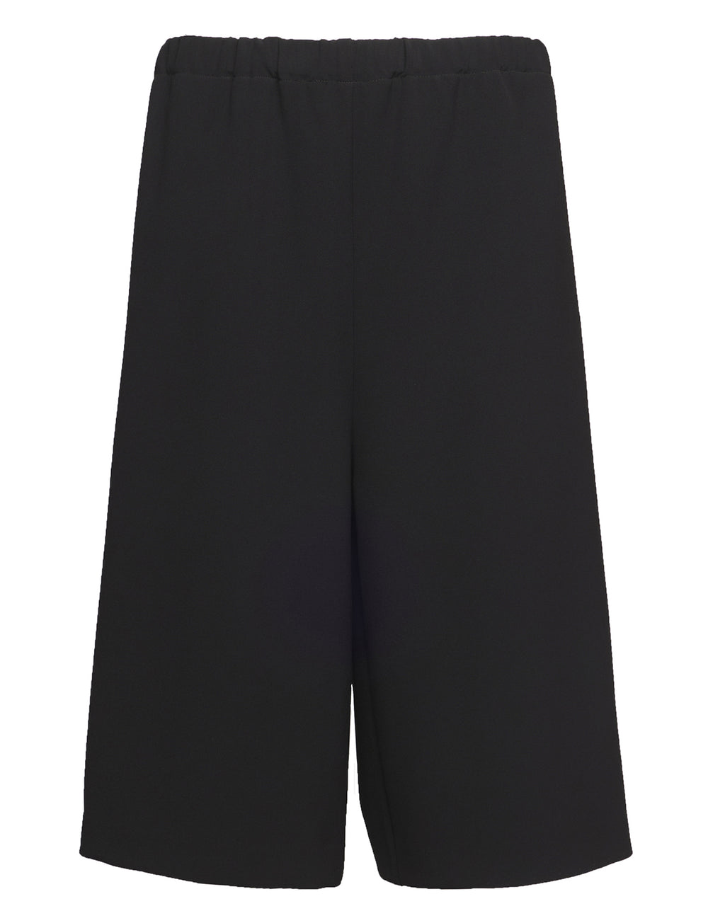 Gonna-Pantalone in Crepe Sablè Comfort Nera