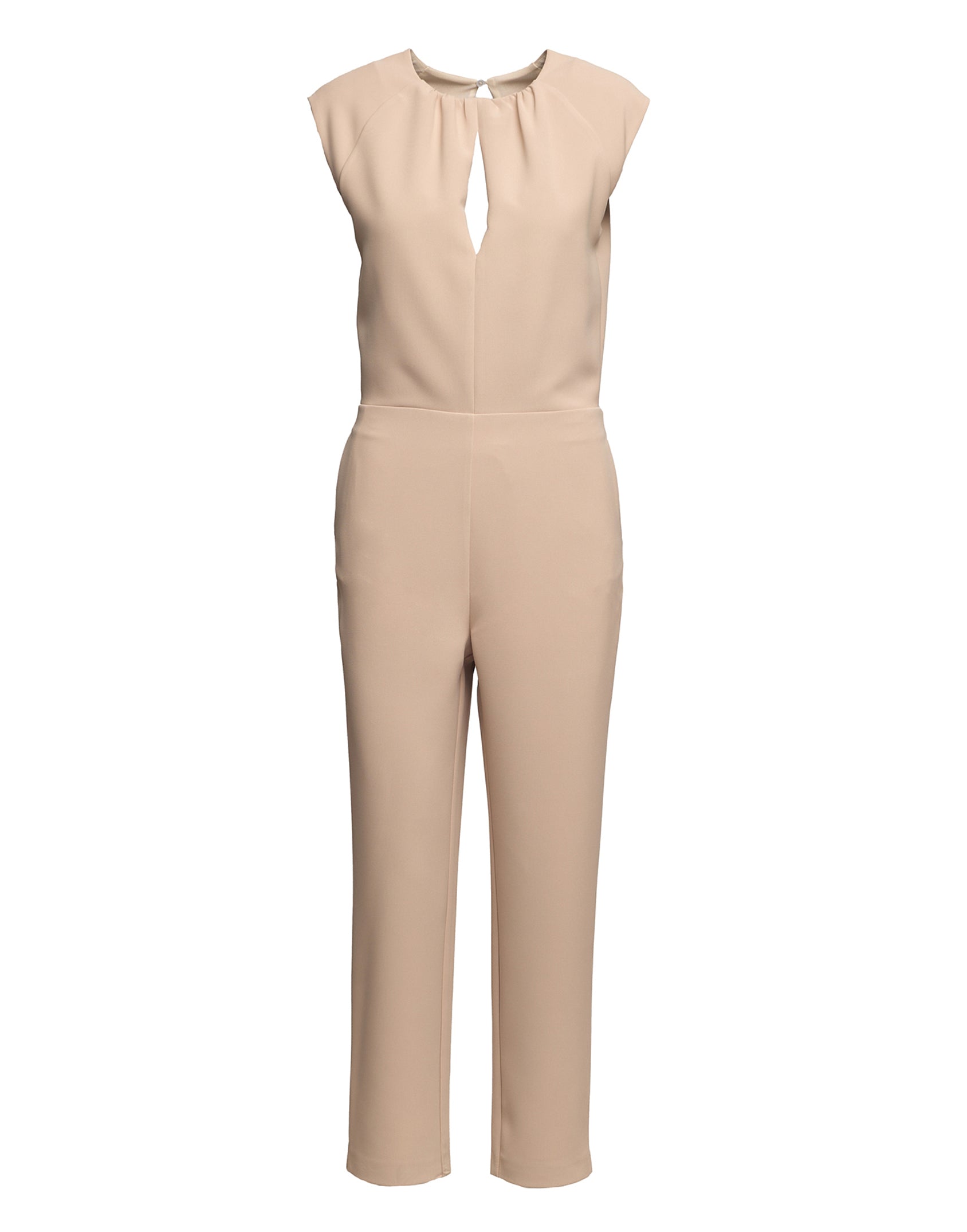 Tuta Smanicata in Crepe Sablé Comfort Cialda