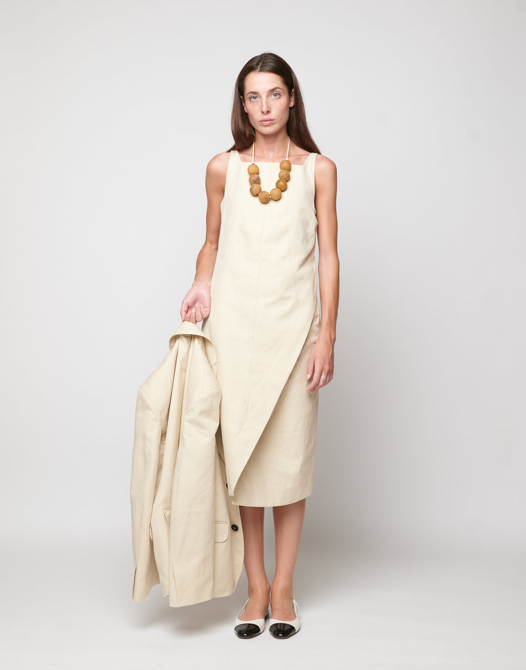 Abito a Portafoglio in Lino Cotone Orzo