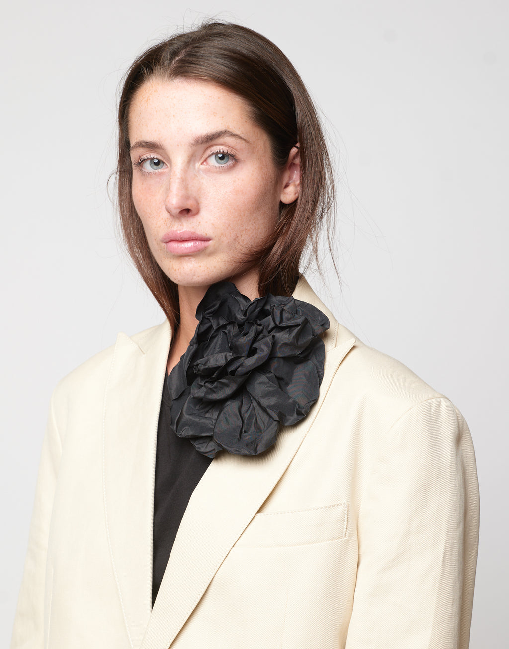 Giacca Monopetto in Lino Cotone Orzo