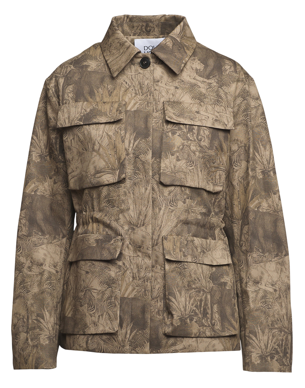 Field Jacket in Jungle Print Cotton Drill