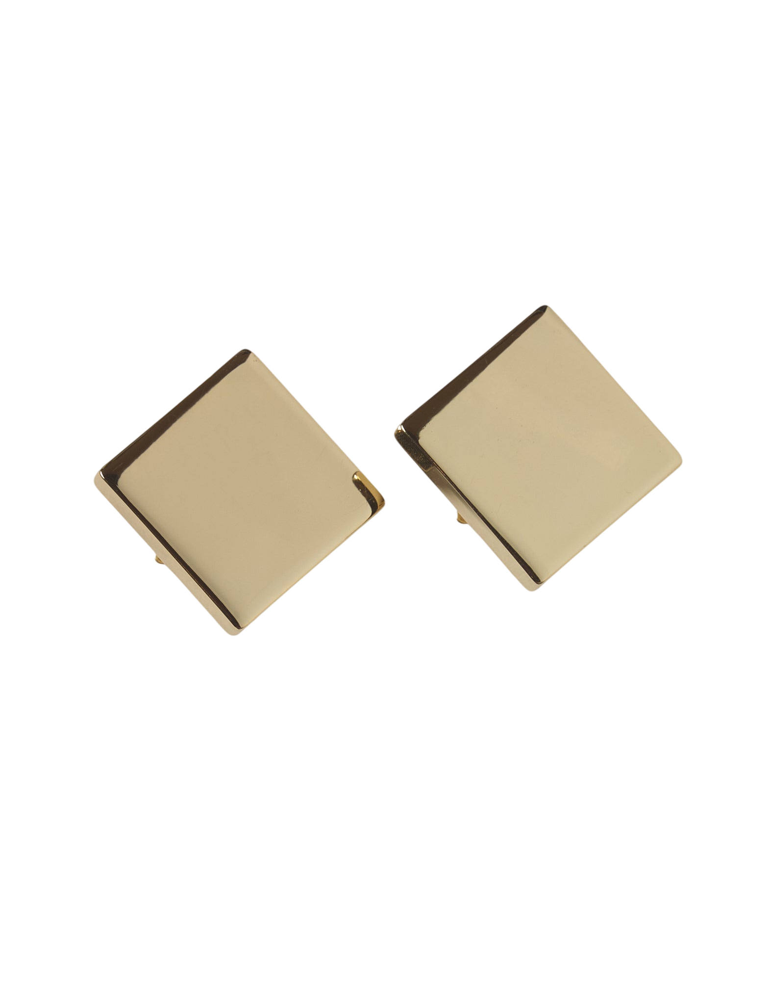 Orecchini Quadrati con Clip Oro