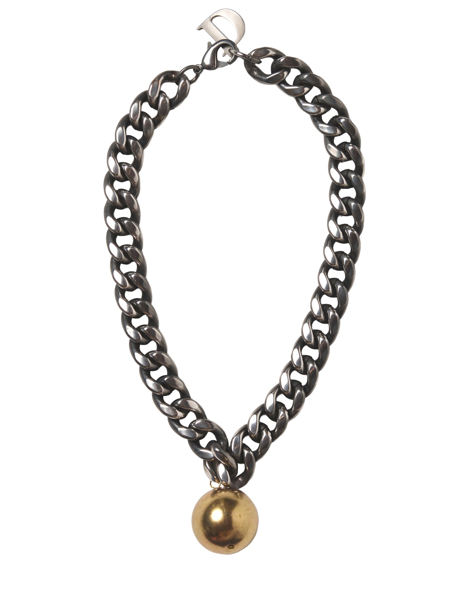 Collana Corta Groumette con Sfera Bicolor