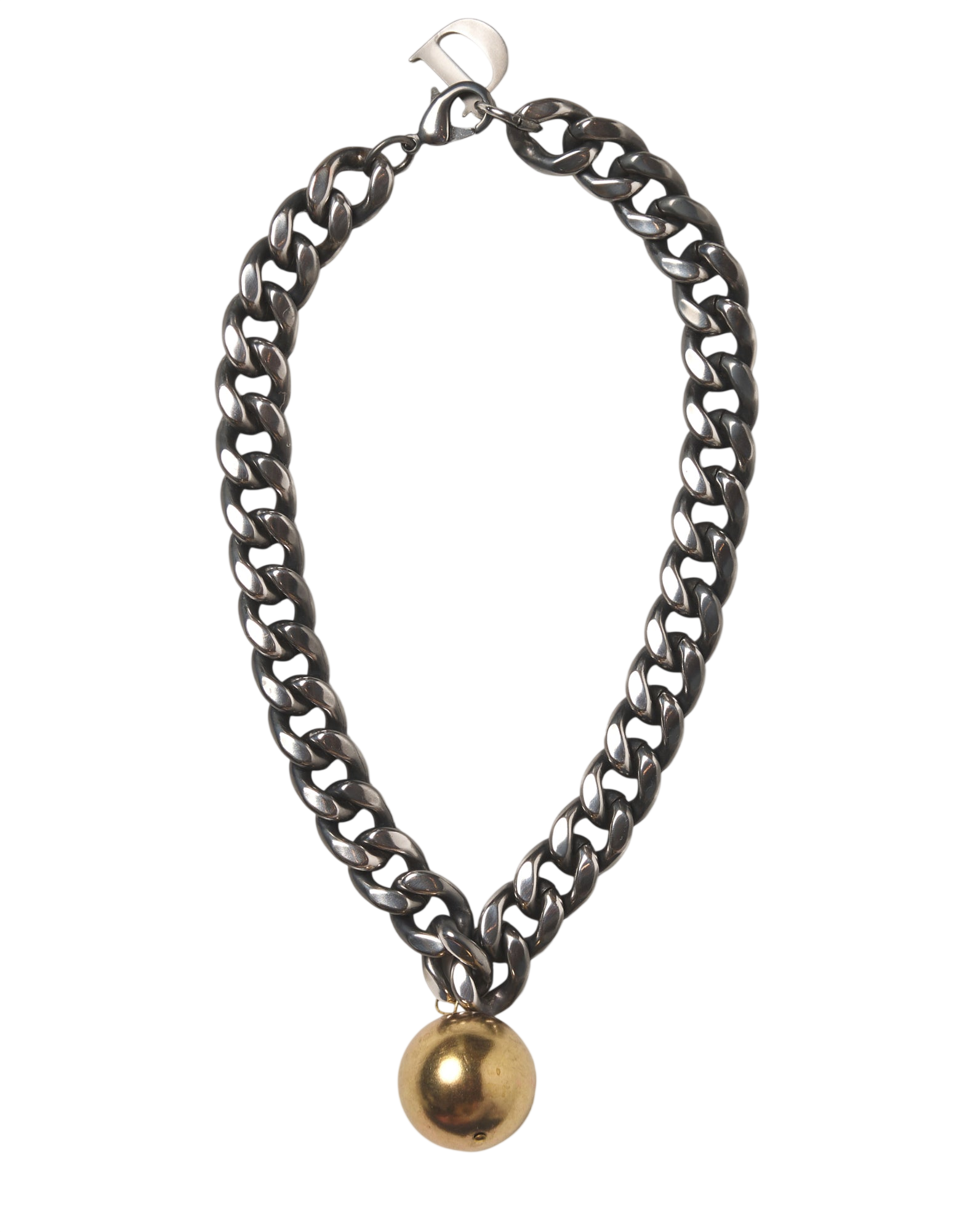 Collana Corta Groumette con Sfera Bicolor