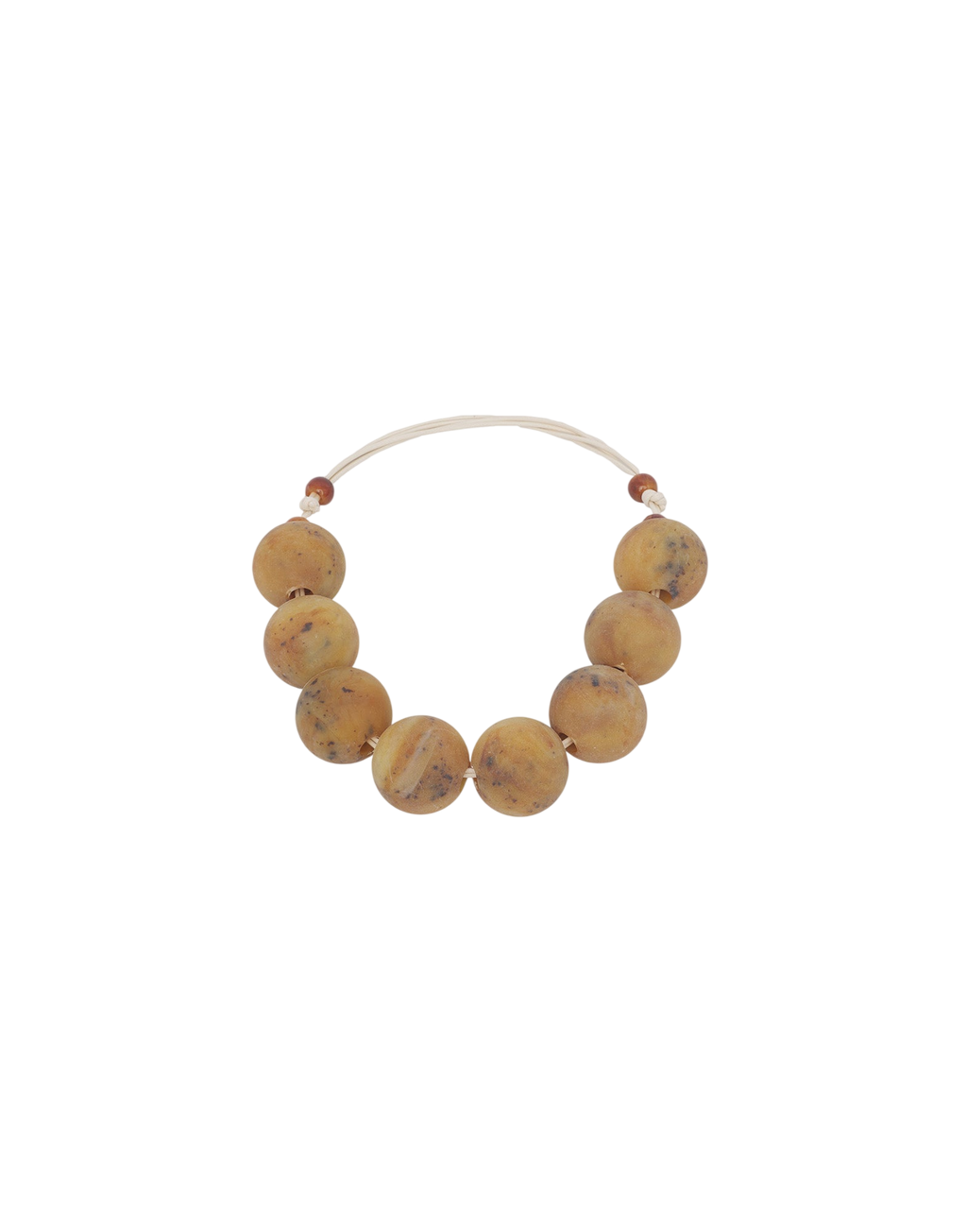 Collana Girocollo con Pietre in Marmo Giallo