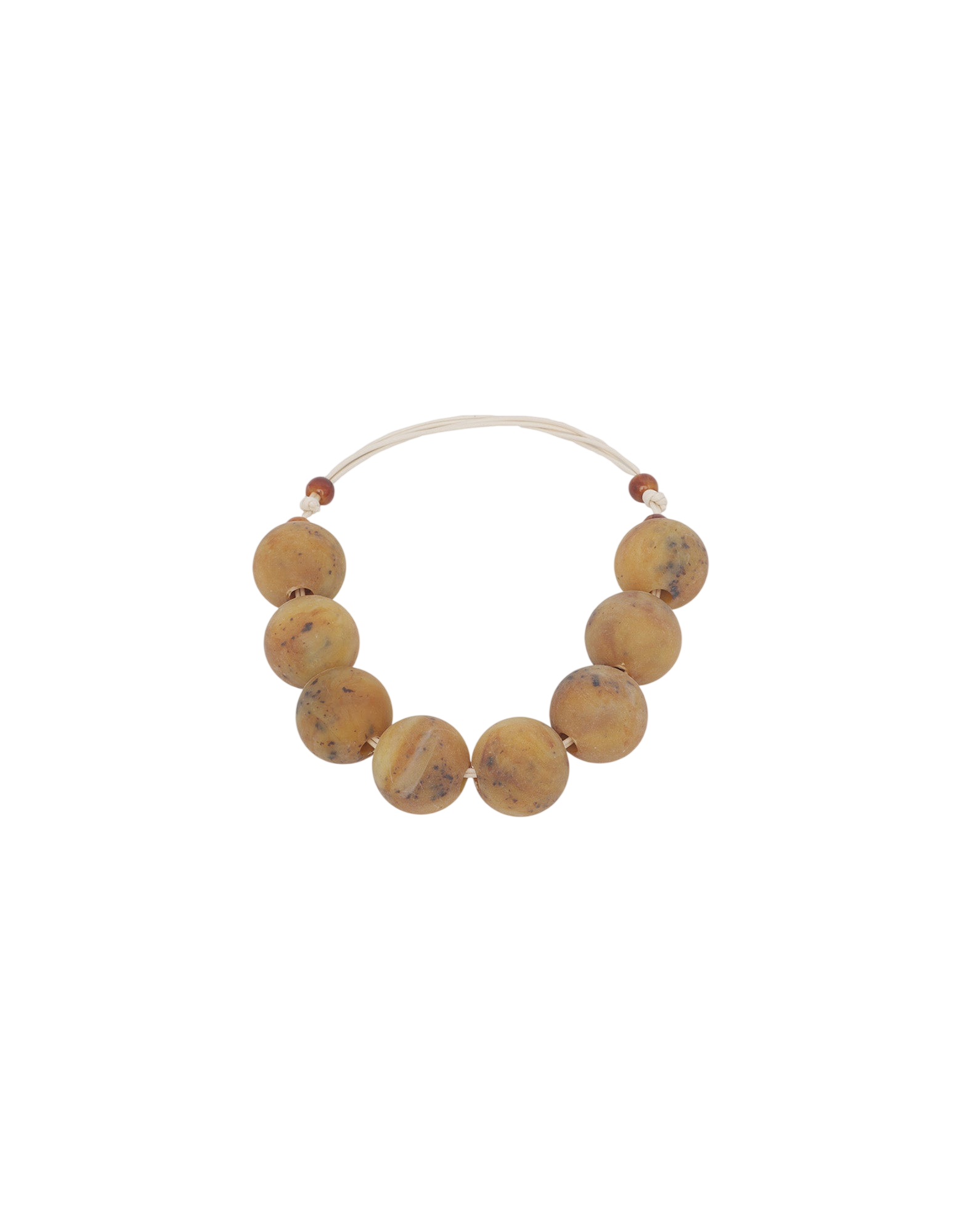 Collana Girocollo con Pietre in Marmo Giallo