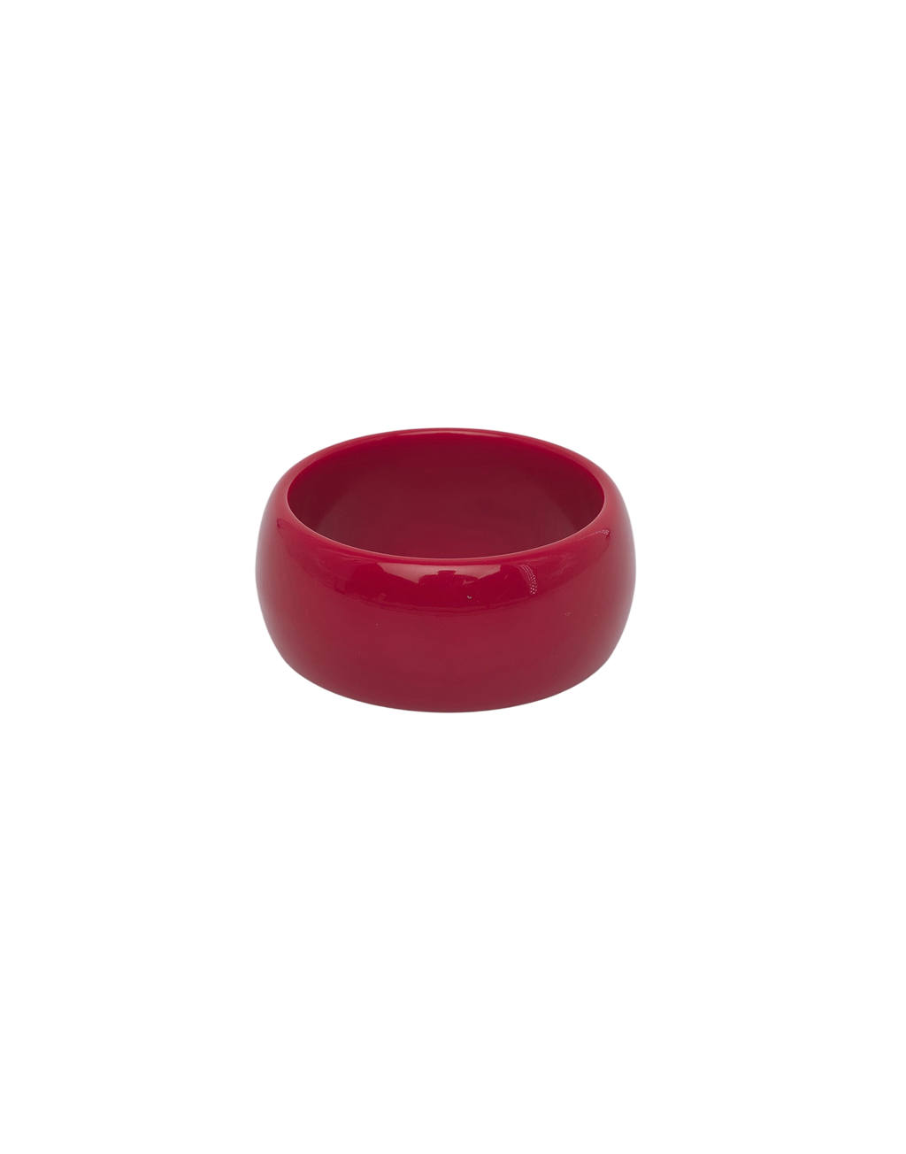 Bracciale Alto in Plexi Lucido Rubino
