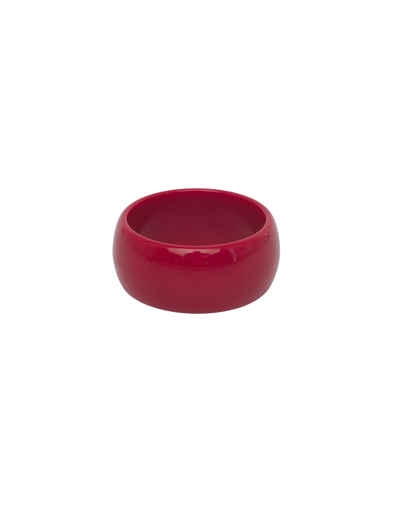Bracciale Alto in Plexi Lucido Rubino