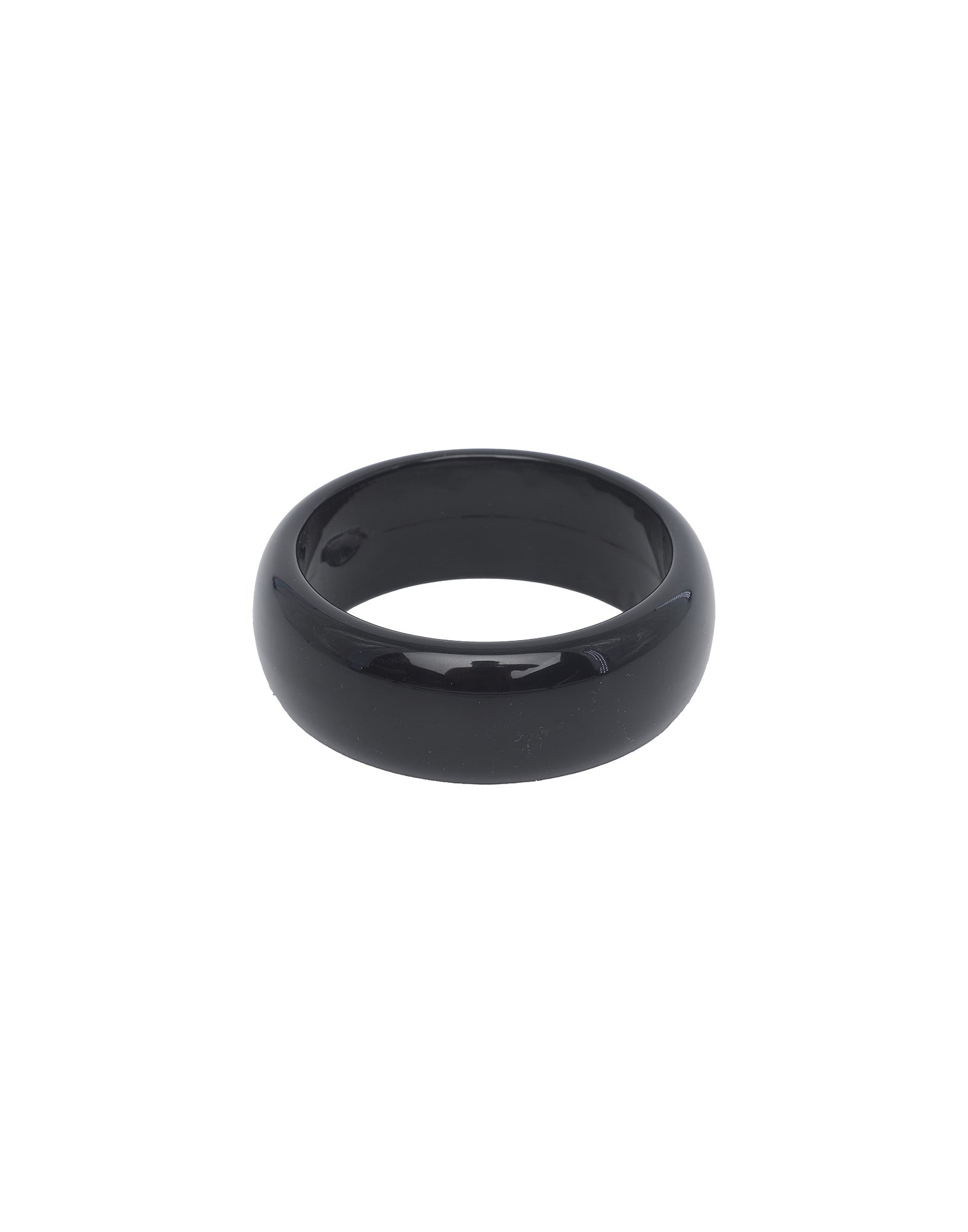 Bracciale Alto in Plexi Lucido Nero