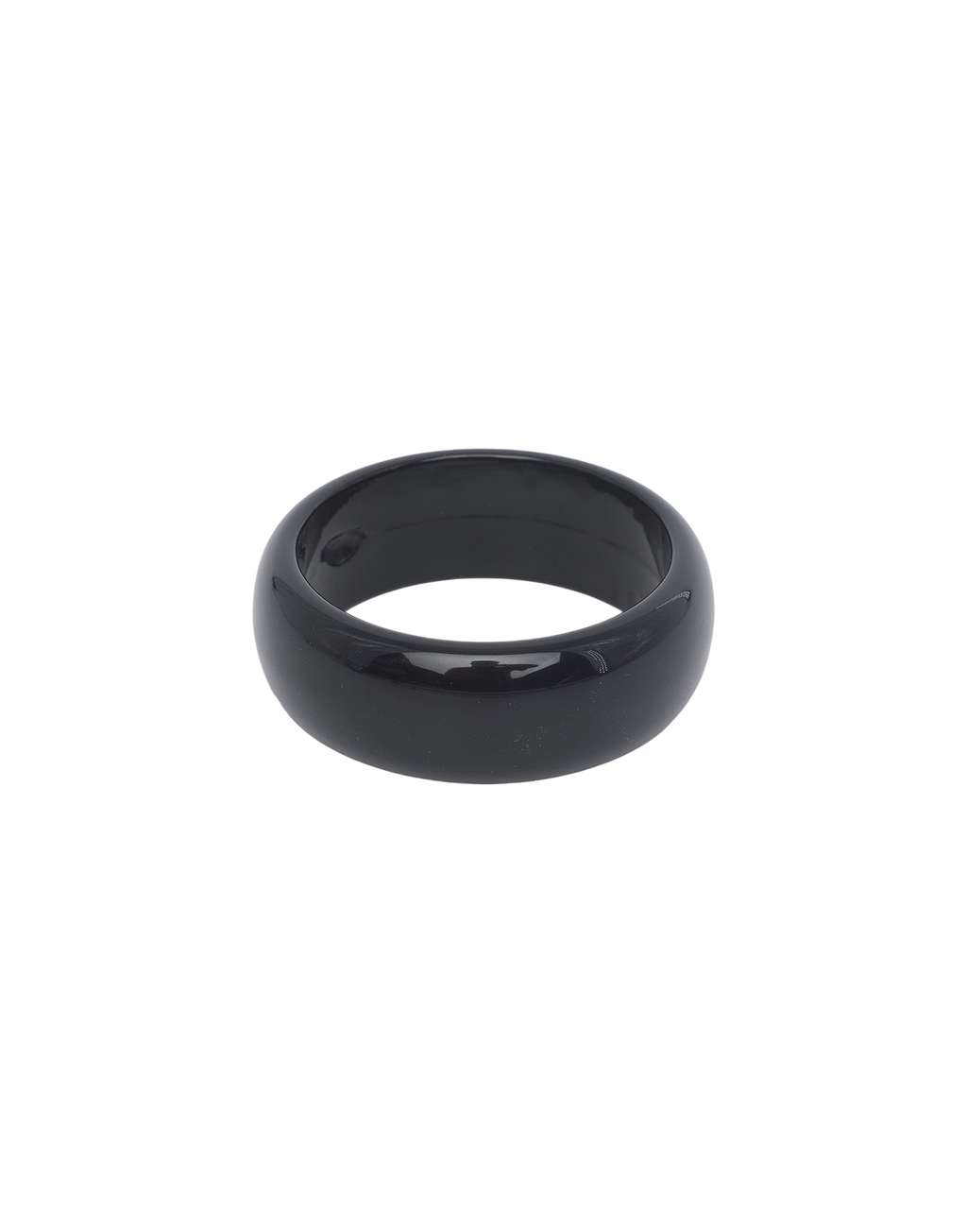 Bracciale Alto in Plexi Lucido Nero
