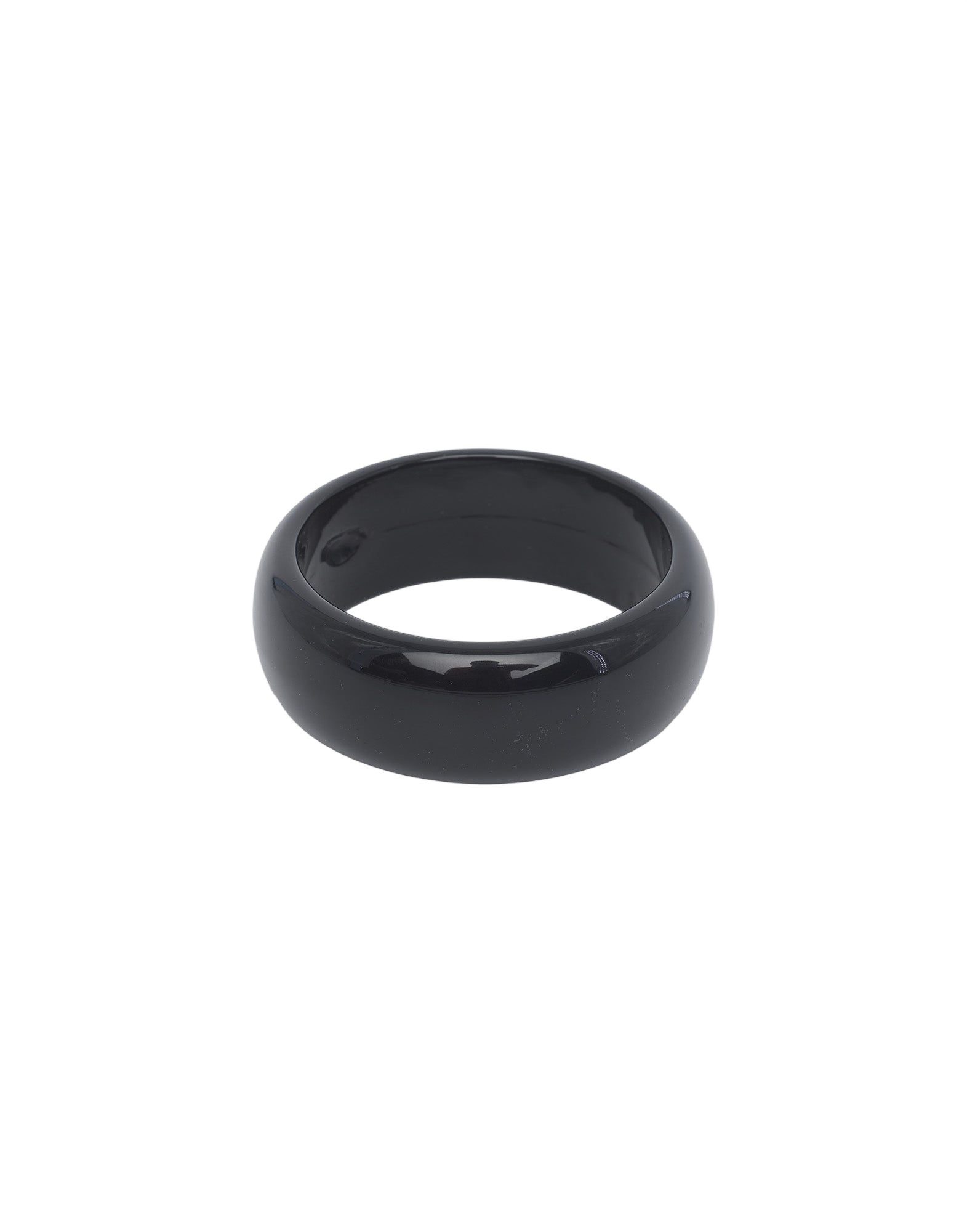 Bracciale Alto in Plexi Lucido Nero
