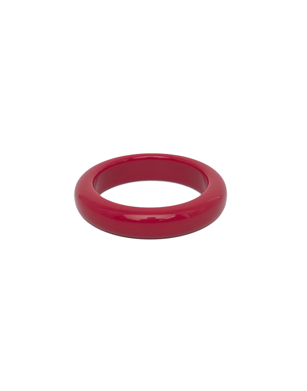 Bracciale Basso in Plexi Lucido Rubino