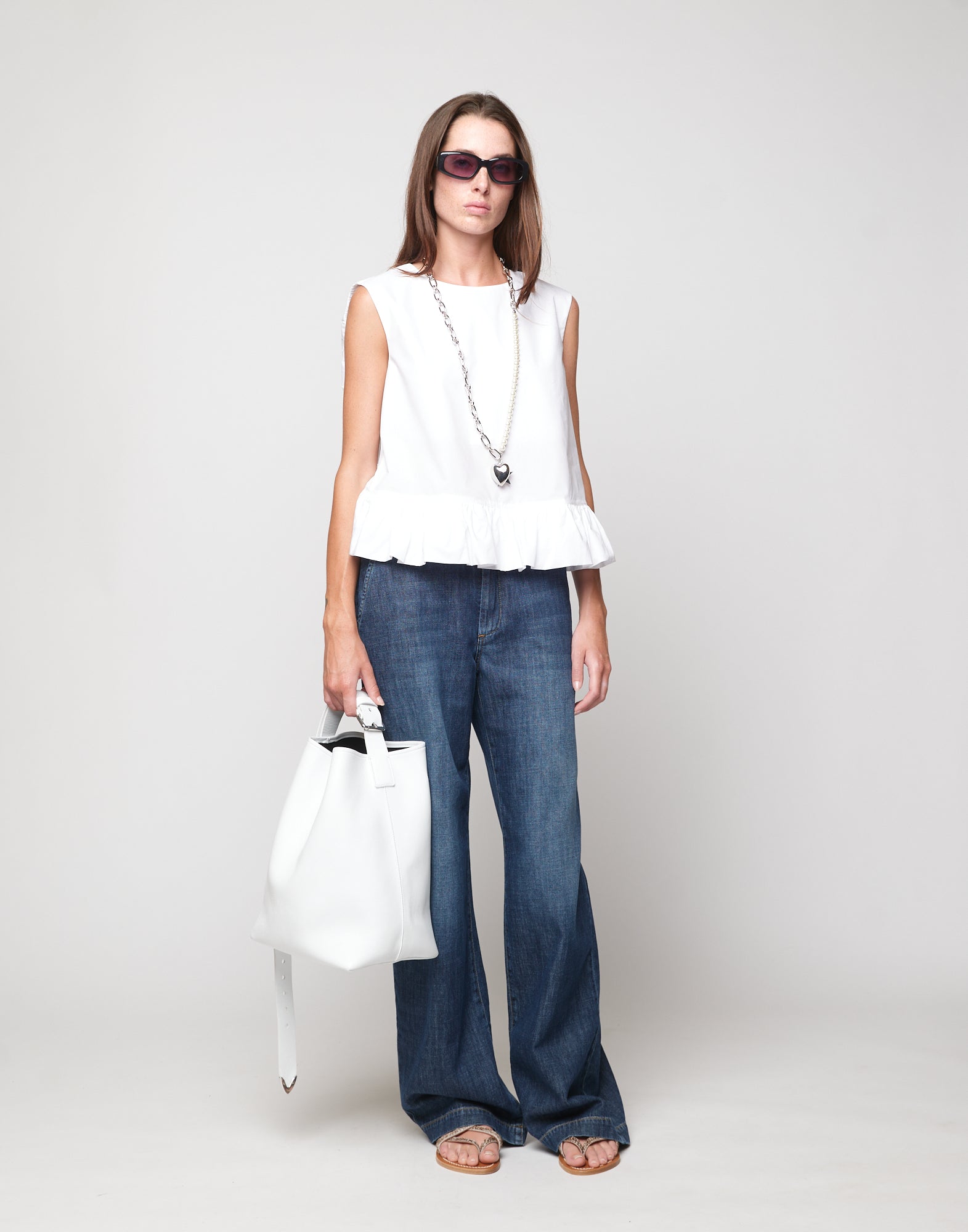 Jeans Palazzo in Denim Light