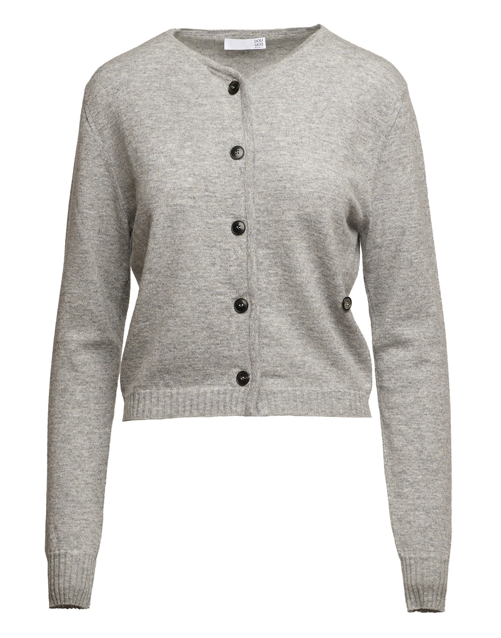 Cardigan Leggero in Lana Cashmere Seta Grigio