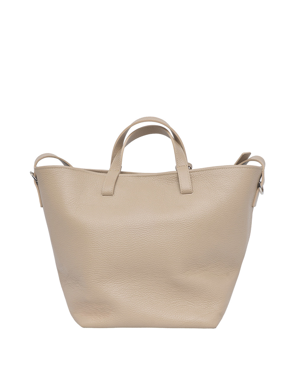 Borsa Shopping Giulia in Pelle Martellata Marmo