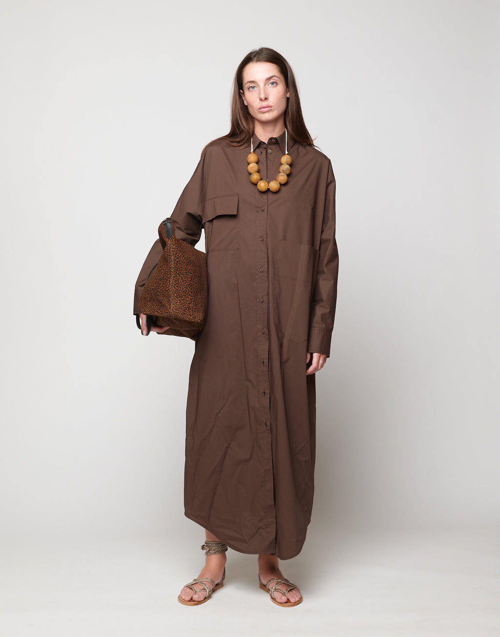 Borsa Shopping Grande Olivia in Crosta Animalier