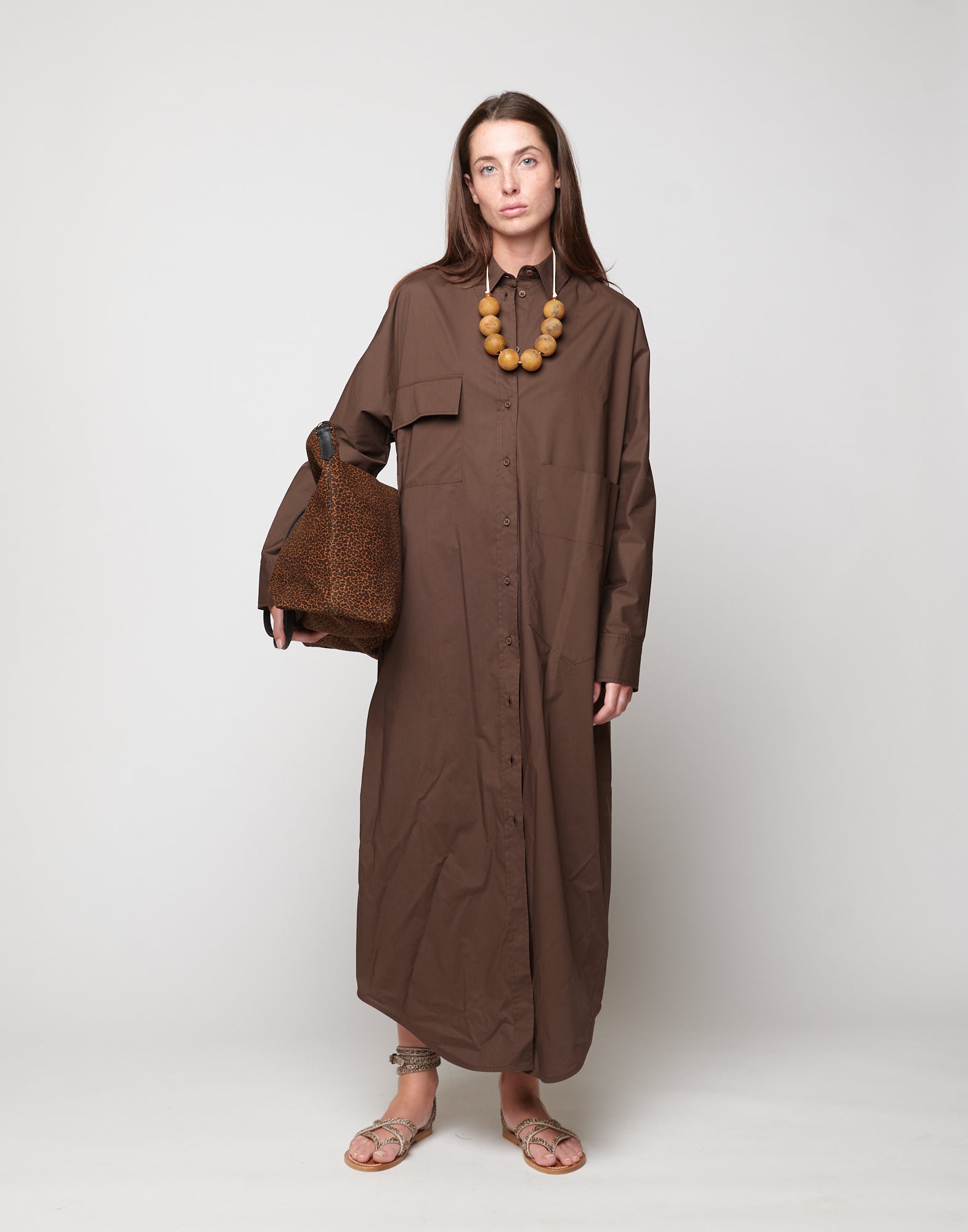 Borsa Shopping Grande Olivia in Crosta Animalier