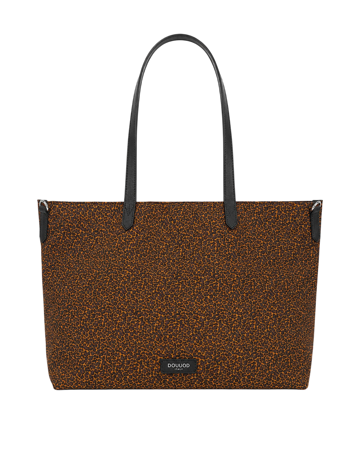 Animal Print Leather Tote Bag