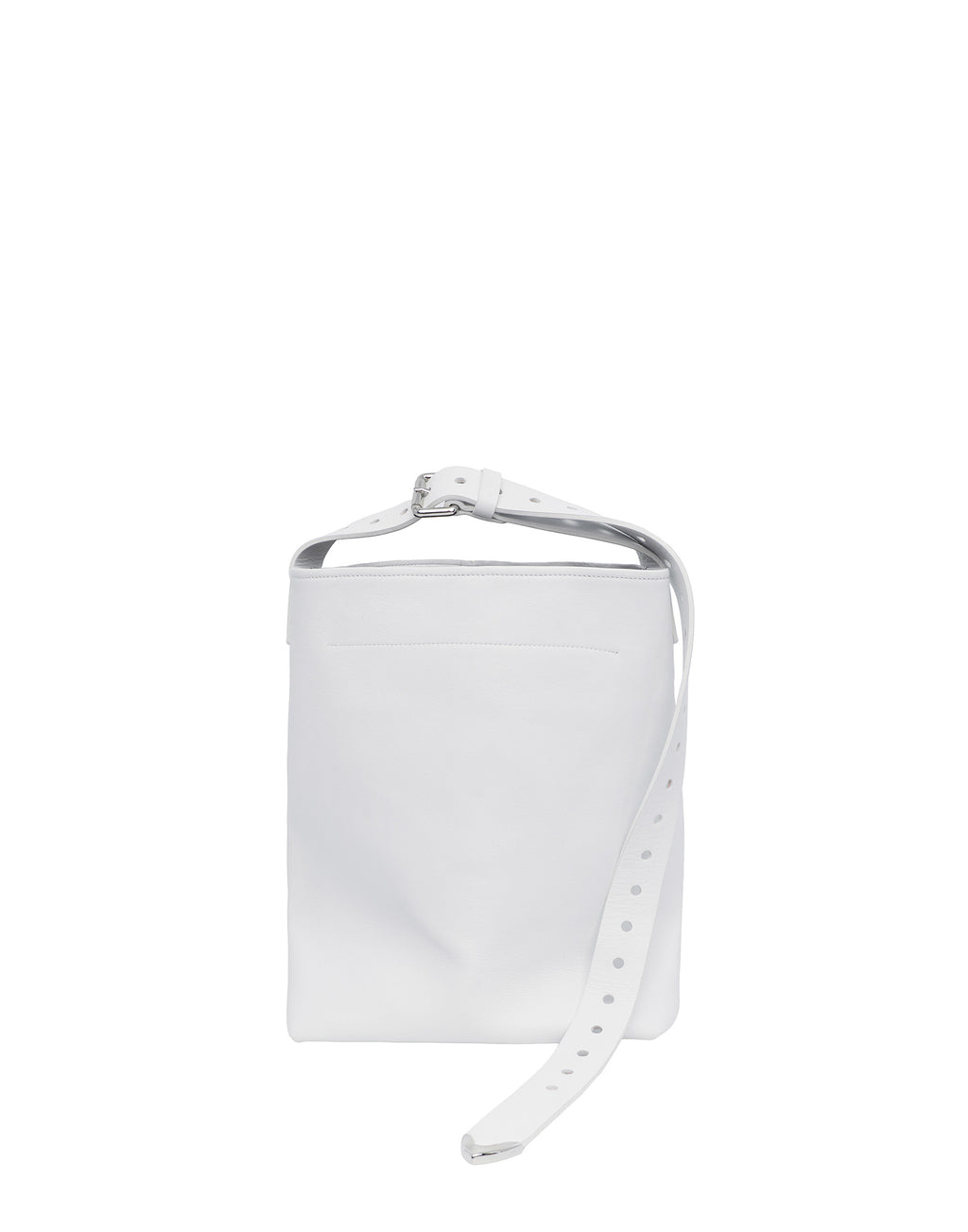 Borsa a Secchiello Tilla in Pelle Mousse Off White