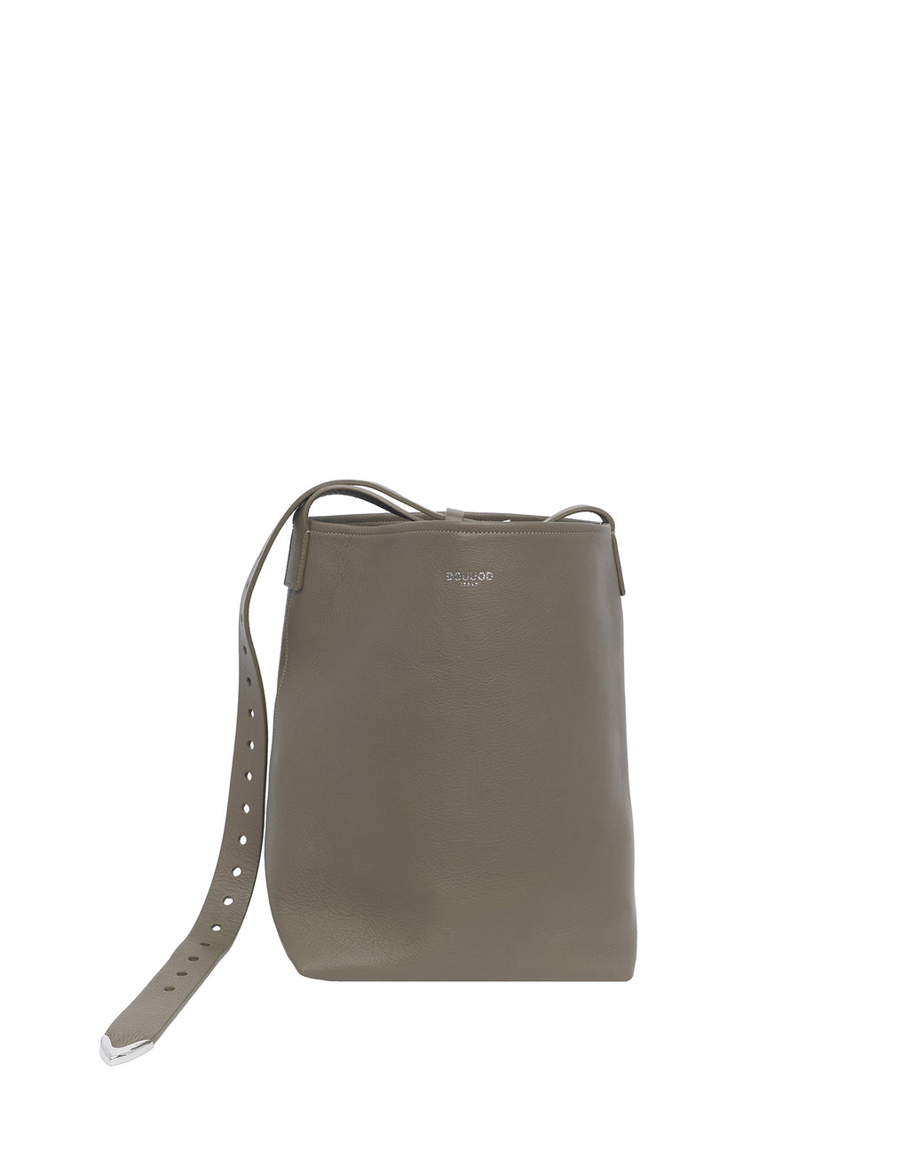 Borsa a Secchiello Tilla in Pelle Mousse Militare