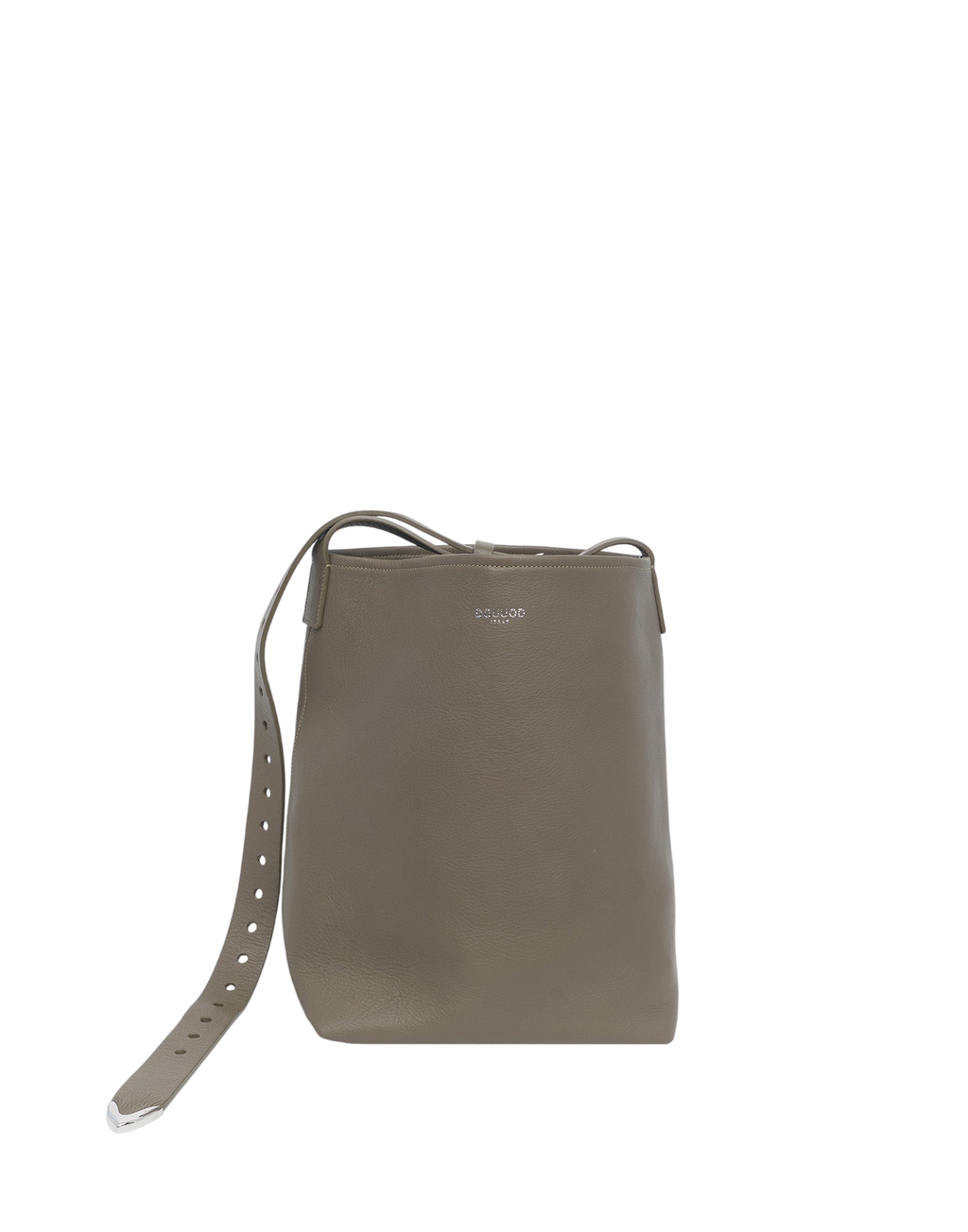 Borsa a Secchiello Tilla in Pelle Mousse Militare