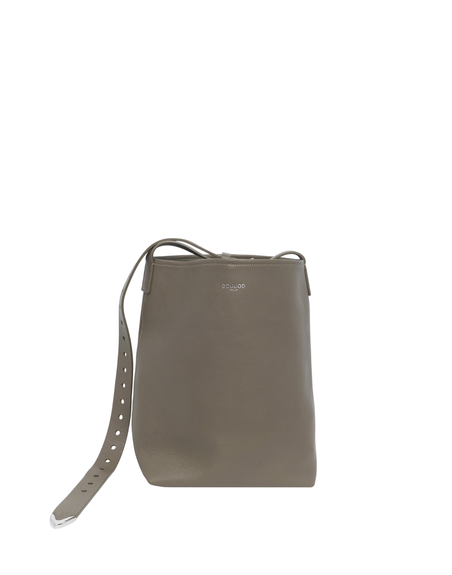 Borsa a Secchiello Tilla in Pelle Mousse Militare