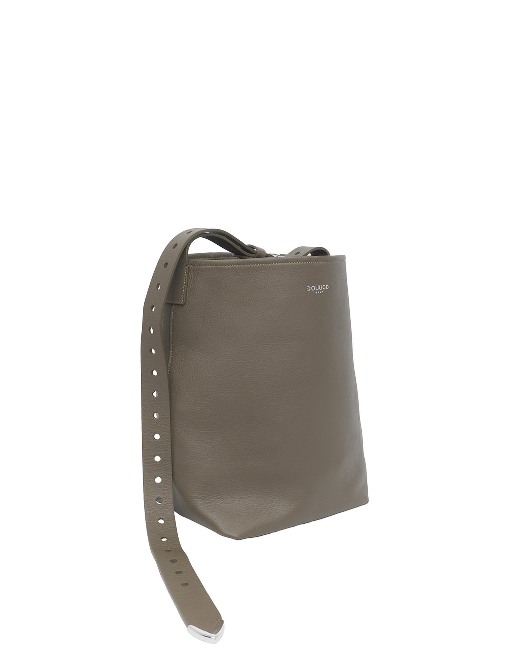 Borsa a Secchiello Tilla in Pelle Mousse Militare