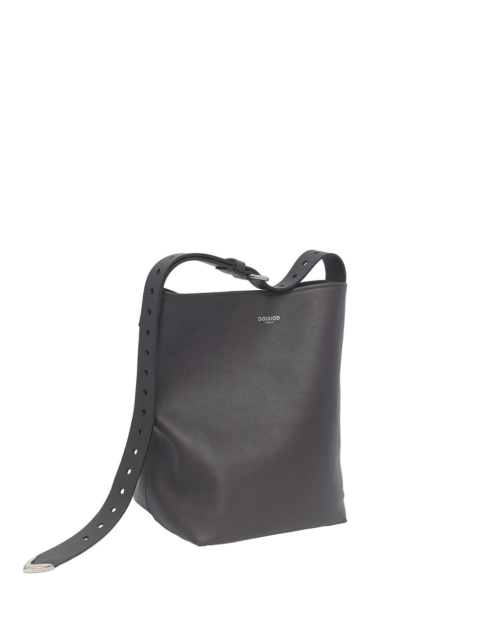 Borsa a Secchiello Tilla in Pelle Mousse Ebano