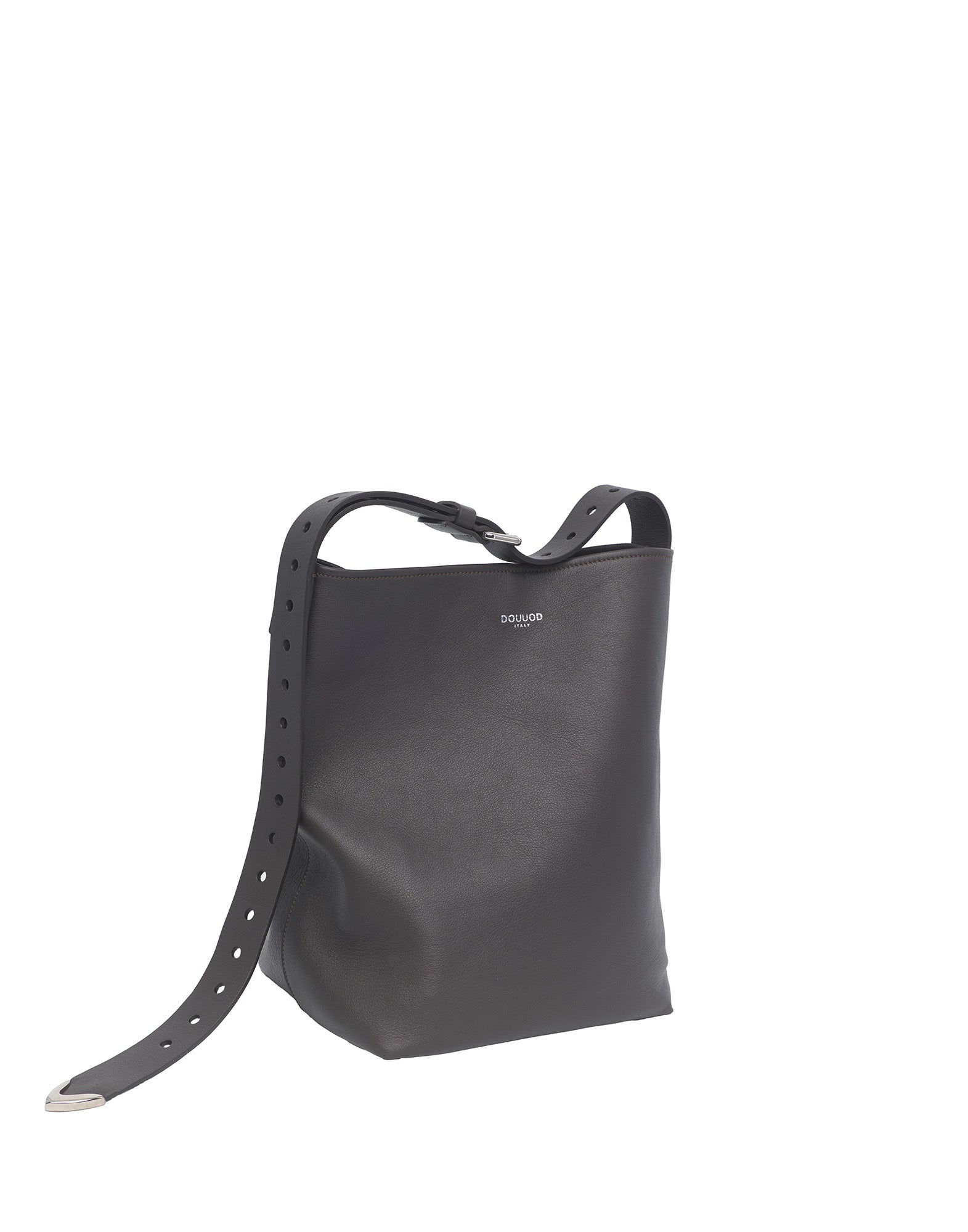 Borsa a Secchiello Tilla in Pelle Mousse Ebano