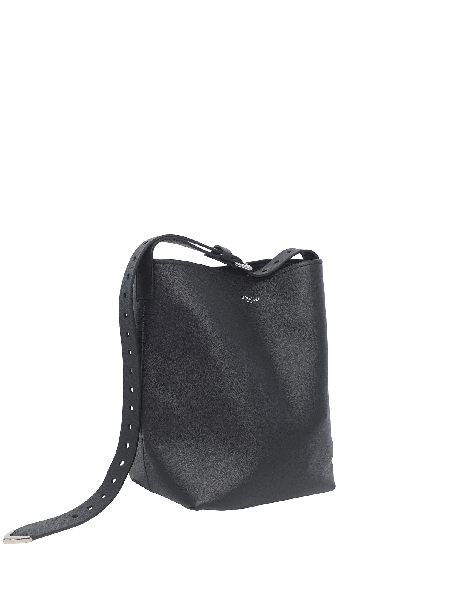 Borsa a Secchiello Tilla in Pelle Mousse Nera