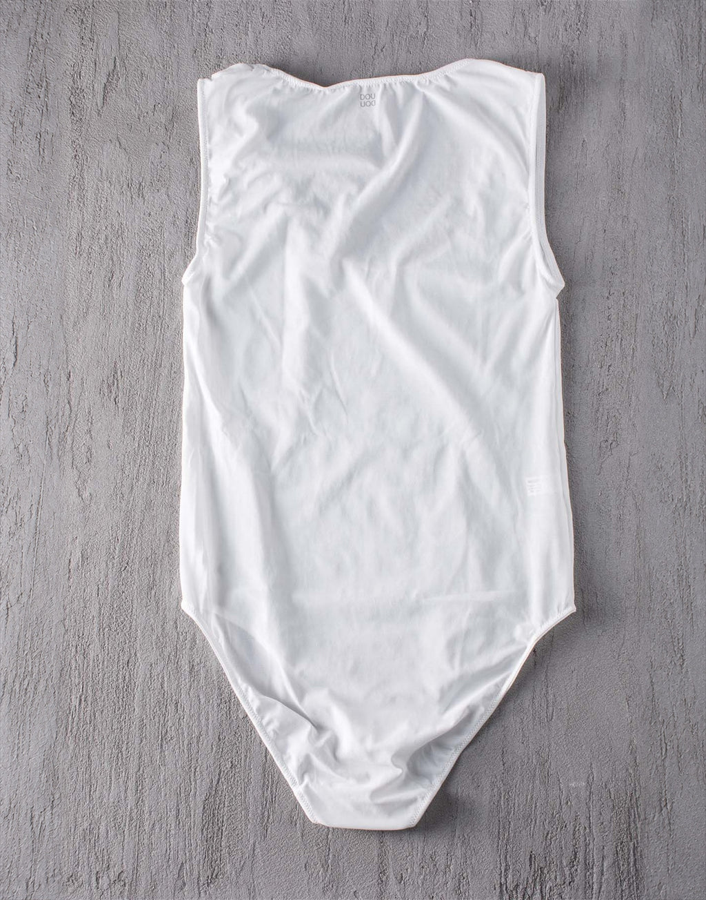 Body in Tulle Elasticizzato Bianco
