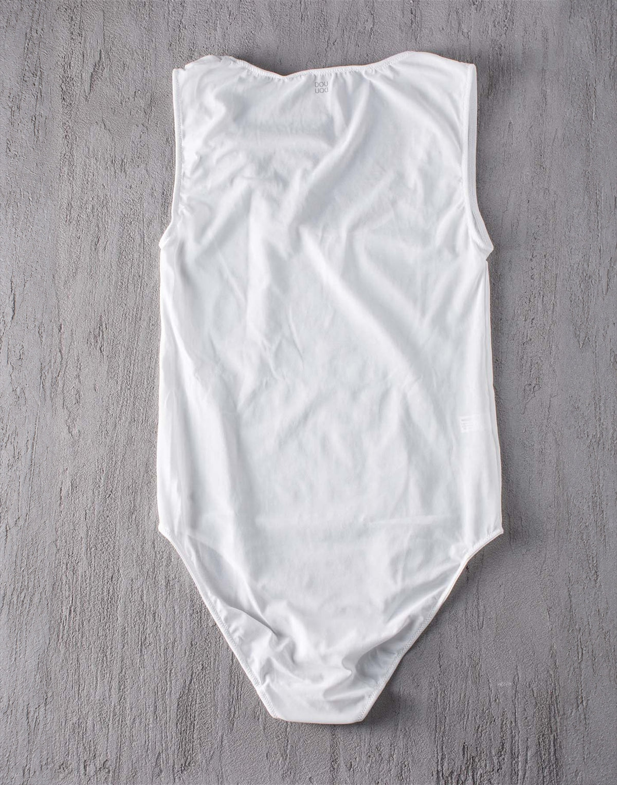 Body in Tulle Elasticizzato Bianco